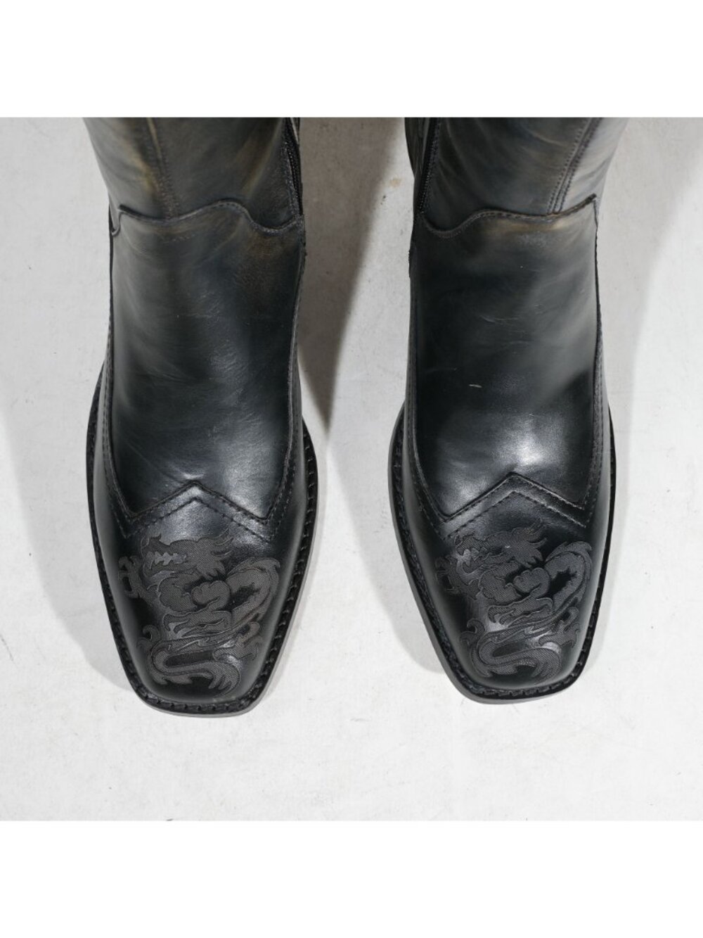 Siren by Mark Nason Becca 69158 Tall Leather Boots Dusk Color Rivets Deadstock W - Picture 5 of 9